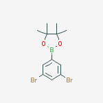 Structure of 1,3,2-Dioxaborolane, 2-(3,5-dibromophenyl)-4,4,5,5-tetramethyl-