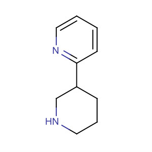 Structure of Pyridine, 2-(3-piperidinyl)-
