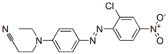 Structure of 3-[[4-[(2-chloro-4-nitrophenyl)azo]phenyl]ethylamino]propiononitrile