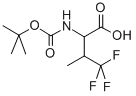 Valine, N-[(1,1-dimethylethoxy)carbonyl]-4,4,4-trifluoro-结构式