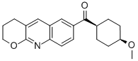 (3,4-DIHYDRO-2H-PYRANO[2,3-B]QUINOLIN-7-YL)-(CIS-4-METHOXYCYCLOHEXYL)-METHANONE结构式