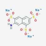 Chemical structure of 2-NAPHTHYLAMINE-3,6,8-TRISULFONIC ACID(K ACID)