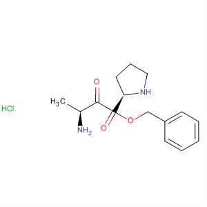 Structure of L-Proline, 1-D-alanyl-, phenylmethyl ester, monohydrochloride