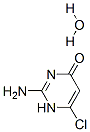 Structure of 4-1H-PYRIMIDINONE,2-AMINO-6-CHLORO-,MONOHYDRATE