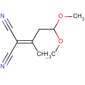 Structure of Propanedinitrile, (3,3-dimethoxy-1-methylpropylidene)-