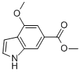 Structure of 4-METHOXY-6-INDOLE CARBOXYLIC ACID METHYL ESTER