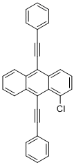 Structure of 1-Chloro-9,10-bis(phenylethynyl)anthracene