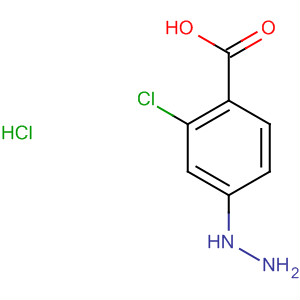 Benzoic acid, 2-chloro-4-hydrazino-, monohydrochloride结构式