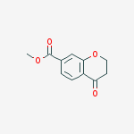 Structure of methyl 4-oxochroman-7-carboxylate
