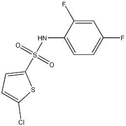 Structure of 5-Chloro-N-(2,4-difluorophenyl)thiophene-2-sulfonamide