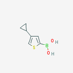 4-Cyclopropylthiophenylboronic acid结构式