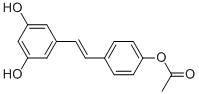 Structure of ACETIC ACID 4-[2-(3,5-DIHYDROXY-PHENYL)-VINYL]-PHENYL ESTER