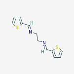 Structure of n,n'-bis[(e)-thiophen-2-ylmethylidene]ethane-1,2-diamine