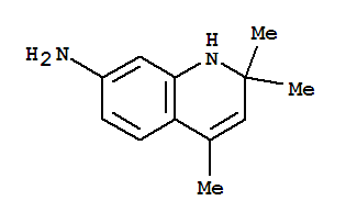 Structure of 2,2,4-trimethyl-1,2-dihydroquinolin-7-amine