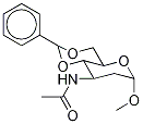 Methyl 3-(Acetylamino)-2,3-dideoxy-4,6-O-(phenylmethylene)-α-D-arabino -hexopyranoside结构式