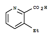 Structure of 2-Pyridinecarboxylicacid, 3-ethyl-