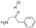 Structure of 2-Propanone, 1-amino-3-phenyl-, hydrochloride