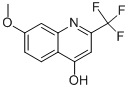 7-Methoxy-2-(trifluoromethyl)quinolin-4-ol结构式