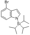 4-溴-1-(三异丙基硅基)-1H-吲哚结构式
