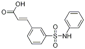 Structure of 2-Propenoic acid, 3-[3-[(phenylamino)sulfonyl]phenyl]-