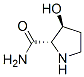Structure of 2-Pyrrolidinecarboxamide,3-hydroxy-, (2S,3S)-