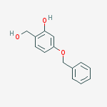5-benzyloxy-2-hydroxymethylphenol结构式