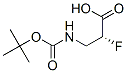 Propanoic acid,3-[[(1,1-dimethylethoxy)carbonyl]amino]-2-fluoro-, (2R)-结构式