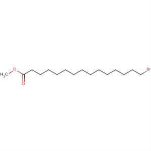 Structure of Pentadecanoic acid, 15-bromo-, methyl ester