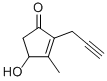 2-炔丙基-3-甲基-4-羟基-2-环戊烯-1-酮结构式