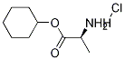 Structure of L-Alanine, cyclohexyl ester, hydrochloride