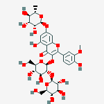 Structure of Isorhamnetin-3-O-sophoroside-7-O-rhamnoside