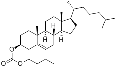 Structure of CHOLESTEROL N-BUTYL CARBONATE
