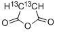 Structure of MALEIC ANHYDRIDE (2,3-13C2)