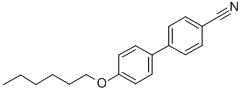 Structure of 4-(HEXYLOXY)-4-BIPHENYLCARBONITRILE