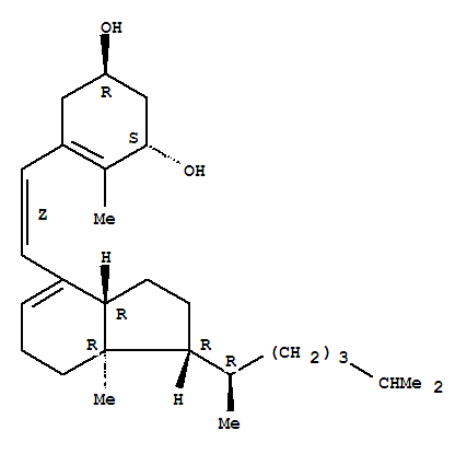 Structure of 1-hydroxyprevitamin D3