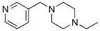 Structure of PIPERAZINE,1-ETHYL-4-(PYRIDIN-3-YLMETHYL)-
