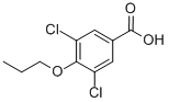 3,5-DICHLORO-4-PROPOXYBENZOIC ACID结构式