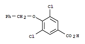 Structure of 4-(benzyloxy)-3,5-dichlorobenzoic acid