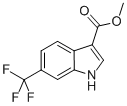 Structure of 1H-INDOLE-3-CARBOXYLIC ACID,6-(TRIFLUOROMETHYL)-,METHYL ESTER
