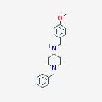 Structure of 4-Piperidinamine, N-[(4-methoxyphenyl)methyl]-1-(phenylmethyl)-