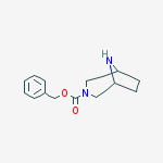 3,8-DIAZABICYCLO[3.2.1]OCTANE-3-CARBOXYLIC ACID, PHENYLMETHYL ESTER结构式