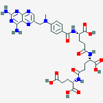 Structure of N-(4-{[(2,4-diaminopteridin-6-yl)methyl](methyl)amino}benzoyl)-gamma-glutamyl-gamma-glutamylglutamic acid