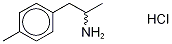rac 4-MethylaMphetaMine Hydrochloride结构式