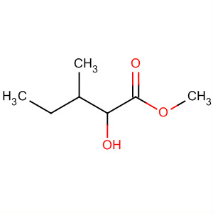 Structure of Pentanoic acid, 2-hydroxy-3-methyl-, methyl ester