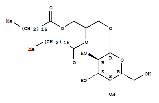 Structure of 1,2-distearoylmonoglactosylglyceride