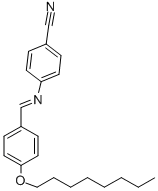 Structure of P-OCTYLOXYBENZYLIDENE P-CYANOANILINE