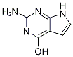 2-Amino-7H-pyrrolo[2,3-d]pyrimidin-4-ol结构式