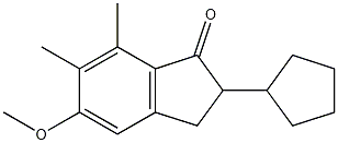 Structure of 2-cyclopentyl-5-Methoxy-6,7-diMethylindan-1-one
