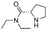 Structure of 2-PYRROLIDINECARBOXAMIDE,N,N-DIETHYL-,(2S)-