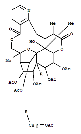 Chemical structure of euonine
